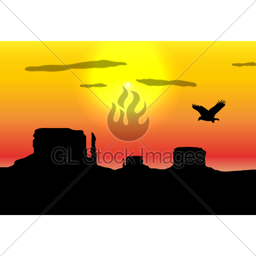 500x500 Western Desert Background Gl Stock Images