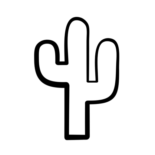 512x512 Desert Cactus Clipart Clipart Kid 3 Cricut Maker