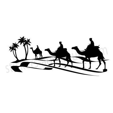 458x458 Sticker Case Caravan Desert