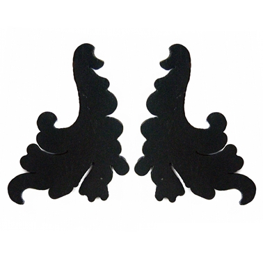 378x378 Ornate Silhouette Earrings Contemporary Earrings By Contemporary