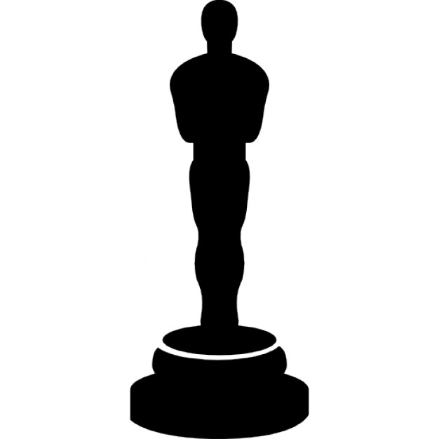 626x626 Super Oscar Statue Outline Prize Silhouette Free Vectors Logos