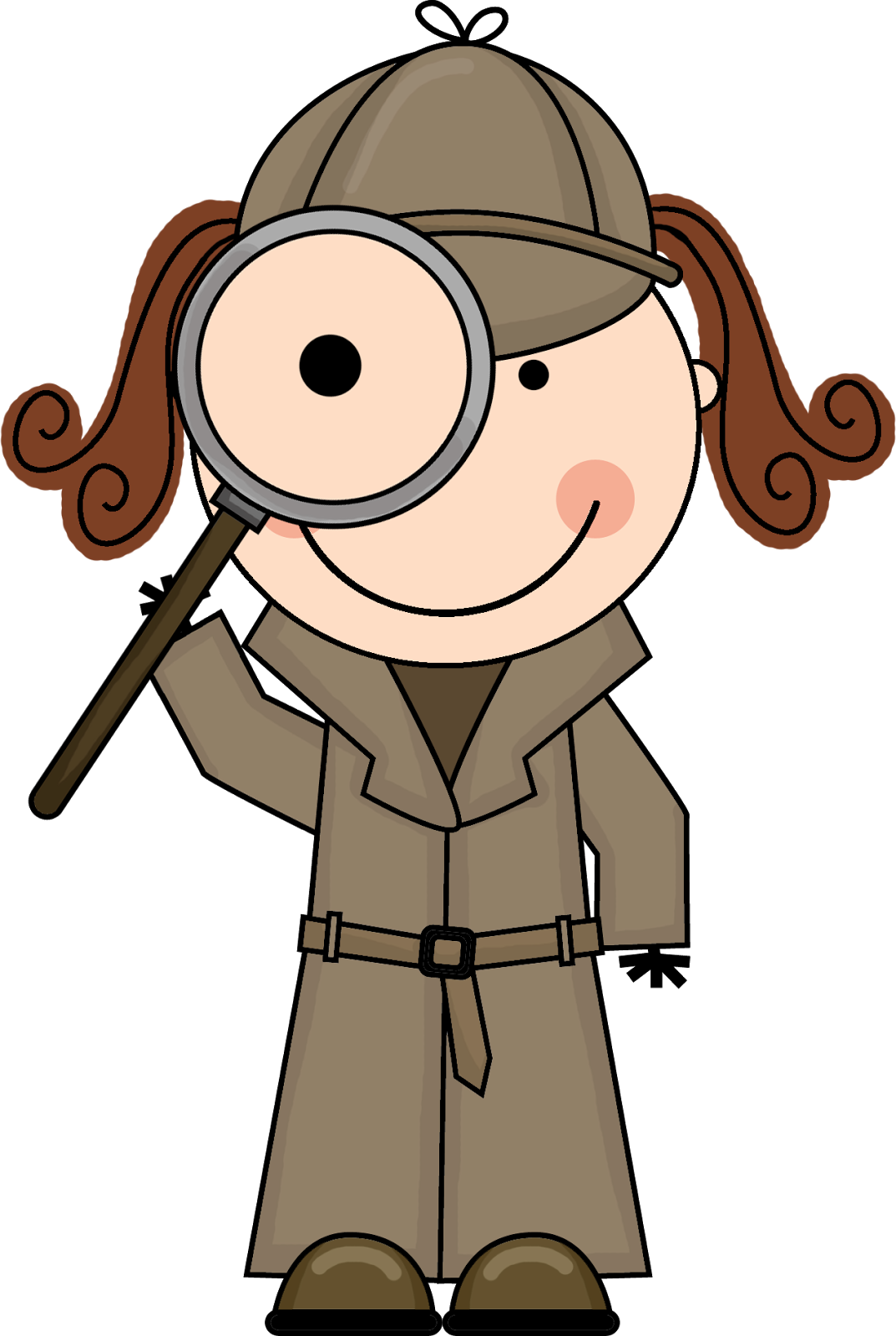 1073x1600 Detective Silhouette Clipart