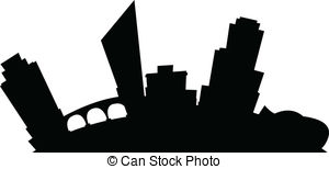 300x154 Grand Rapids Michigan City Skyline Silhouette Black Eps Vector