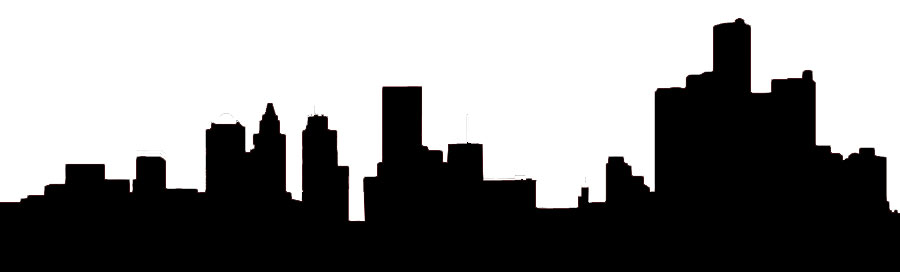 Detroit Skyline Silhouette at GetDrawings | Free download