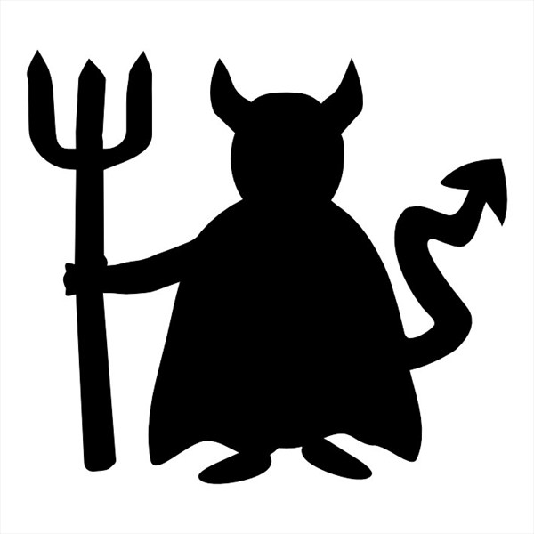 600x600 List Of Synonyms And Antonyms Of The Word Devil Silhouette