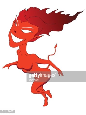 358x477 Devil Girl Stock Vectors