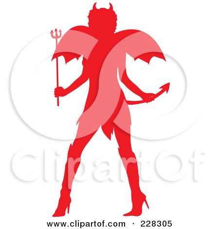 450x470 Royalty Free (Rf) Devil Woman Clipart, Illustrations, Vector