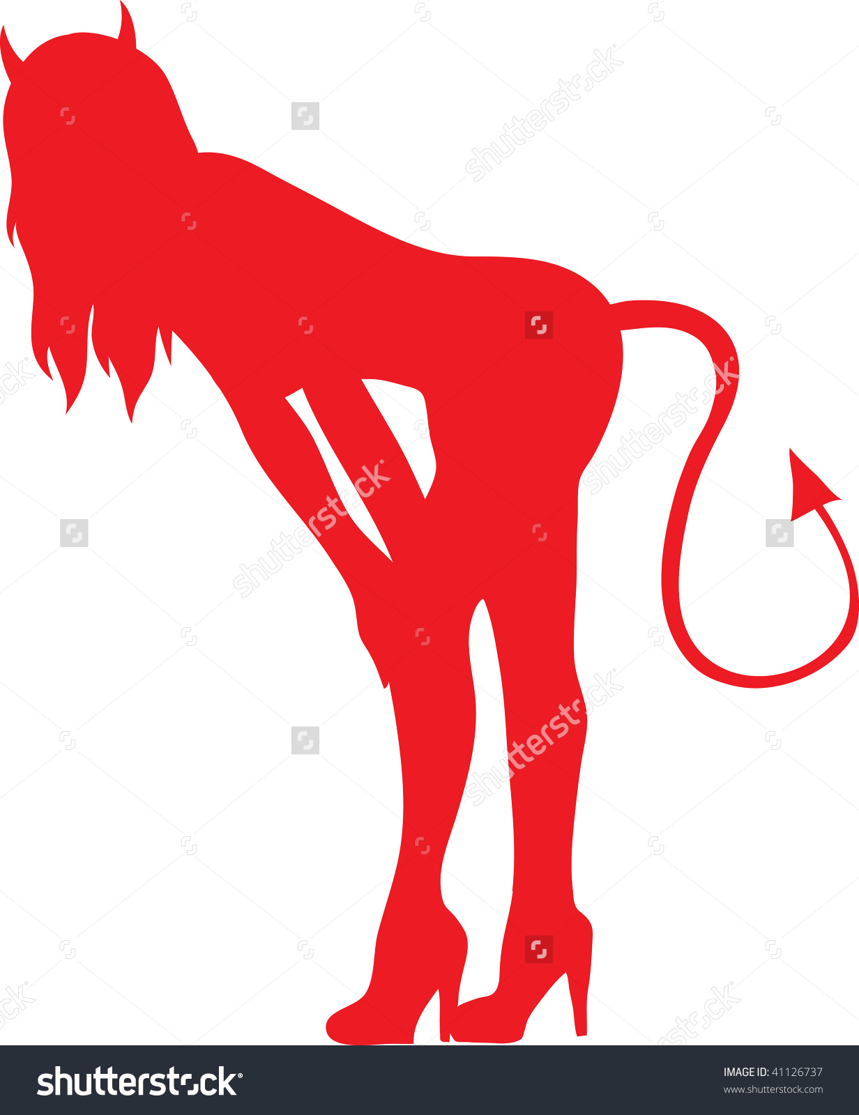 1232x1600 Girl Devil Clipart