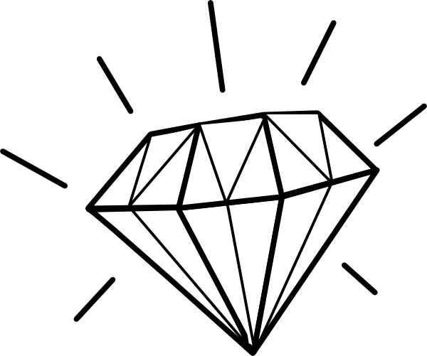 600x501 Diamond Silhouette