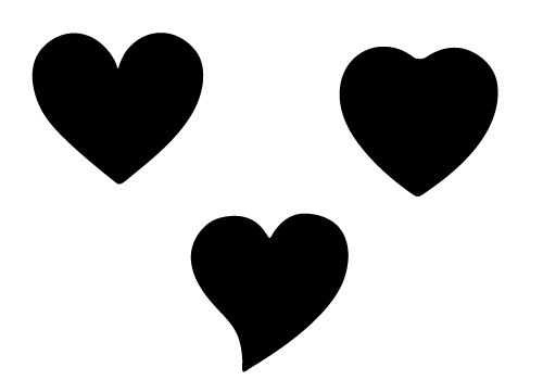 500x350 Heart Silhouette Clip Art