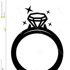 300x300 Stock Illustration Diamond Vector Silhouette Simple Outline Image