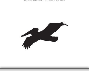 340x270 Pelican Silhouette Etsy
