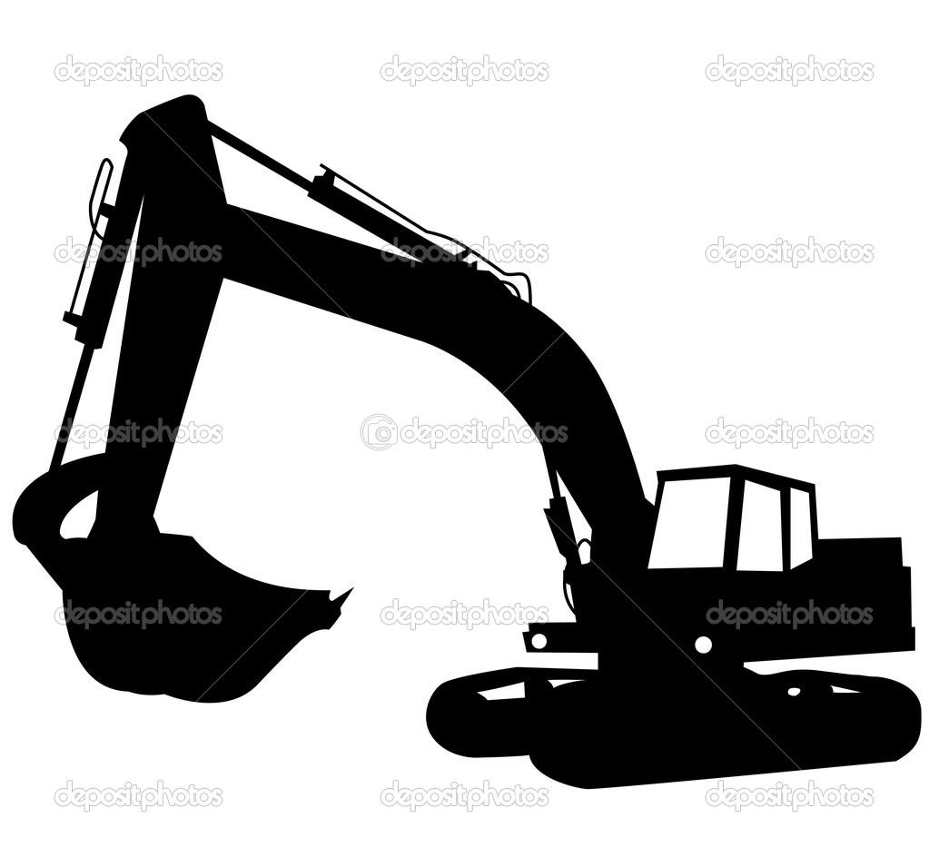 1023x955 Excavator Tracks Clipart