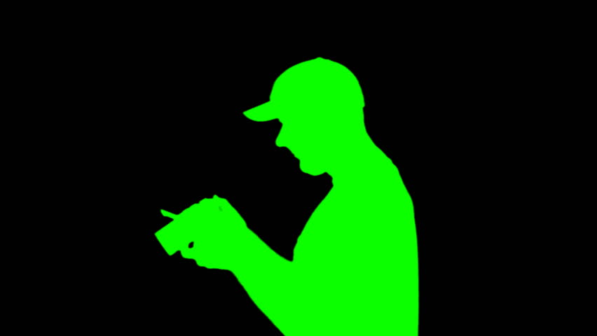 852x480 Silhouette Of A Person Taking Photos With A Digital Camera Stock
