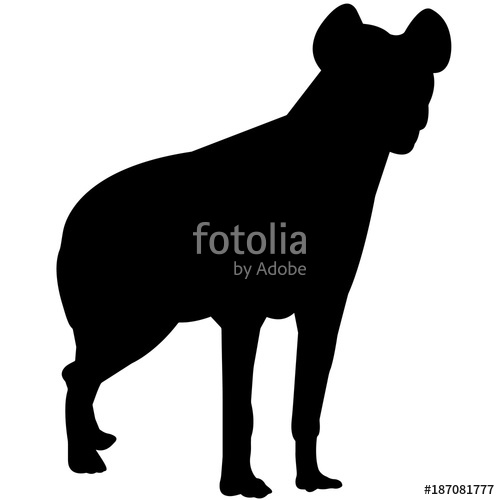 500x500 Hyena Silhouette Vector Graphics Stock Image And Royalty Free