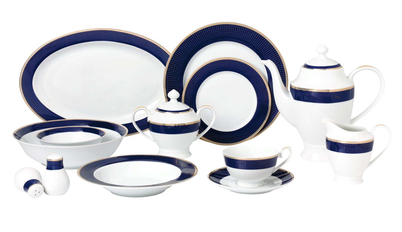 1386x800 La Luna Bone China 57 Piece Dinnerware Set, Service For 8