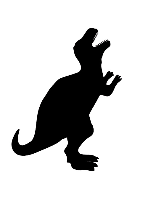 Dino Silhouette at GetDrawings | Free download