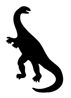 238x330 Dinosaur Silhouette 11 Decal Sticker