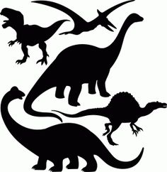236x242 Dinosaur Silhouette Digital Clipart, Digital Clip Art, Embellish