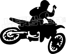 220x180 Rider Air Dirt Bike Silhouette Decal Sticker
