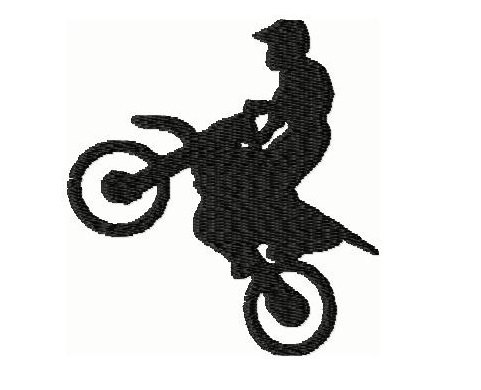 481x390 Dirt Bike Embroidery Design 4x4 Instant Download