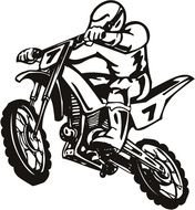 176x190 Dirt Bike Silhouette Clip Art Free Free Image