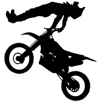 350x350 Motocross Wall Decal Sticker 10