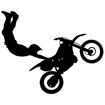 355x355 Motocross Wall Decal Sticker 9