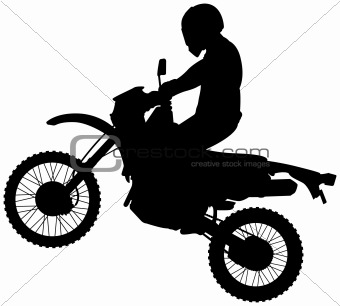 340x306 Image 1089590 Jumping Dirtbike Silhouette From Crestock Stock Photos