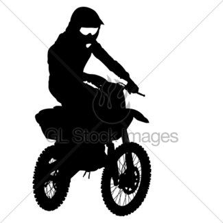 325x325 Motorcycle Rider Silhouette Gl Stock Images