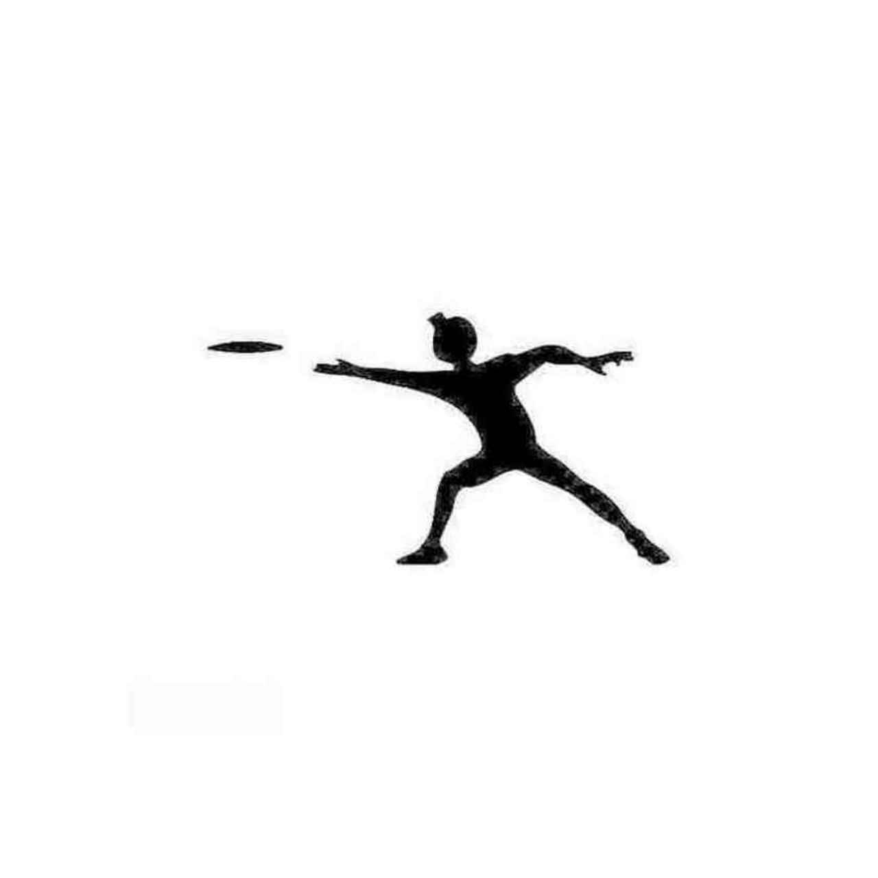 1280x1280 Golfer Silhouette Decal Sticker