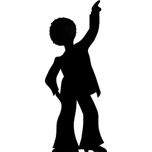 500x500 Disco Dancer Silhouette Art