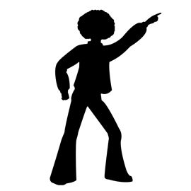 270x270 Disco Dancer Silhouette 01 Stencil Free Stencil Gallery