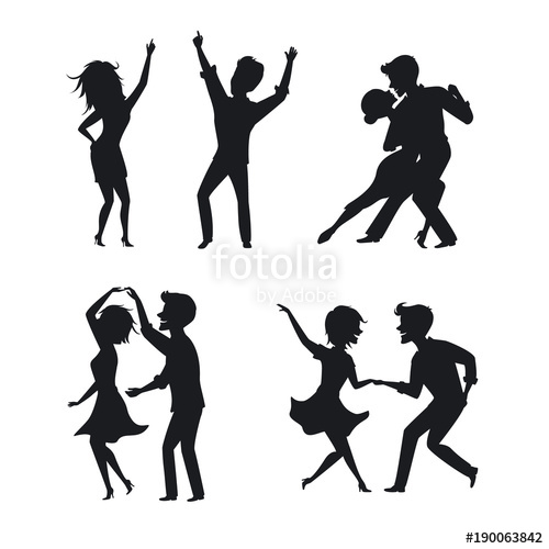 500x500 Couple Man And Woman Dance Tango Twist Romantic Disco Club Dancing