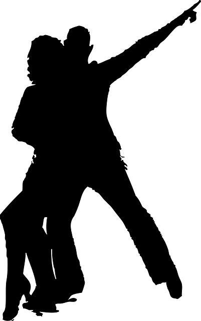 401x640 Disco, Silhouette, Couple, Dancing, Retro Public Domain