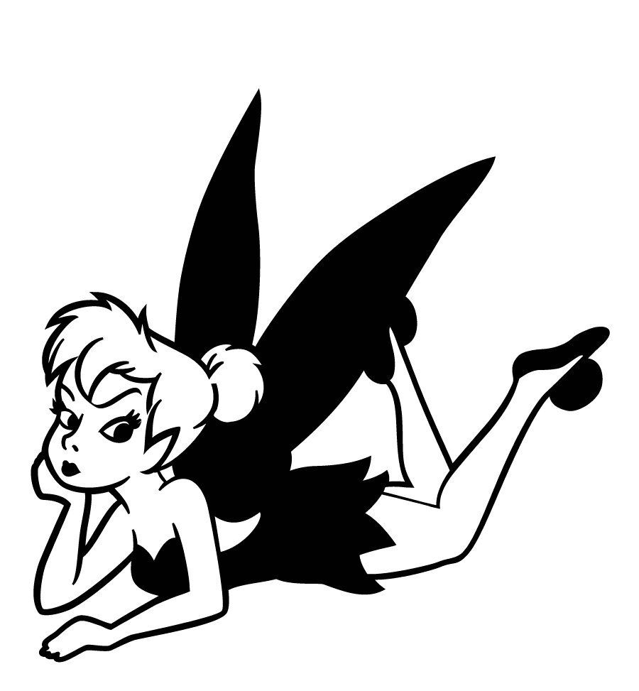 900x973 Tinkerbell On Belly Car Decal The Size Of This Decal Is 8 Wide By