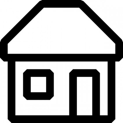 425x425 Image Of House Outline Clipart