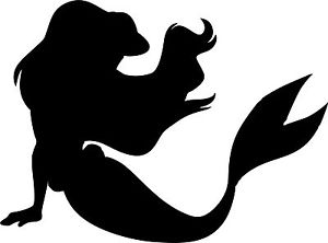 300x222 Disney Black Decal Little Mermaid Ariel Window Sticker Ebay