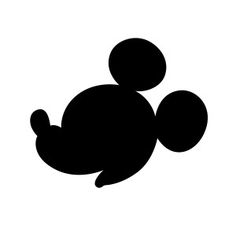 236x236 Downloadable Printable Mickey Profile Silhouette Silhouettes
