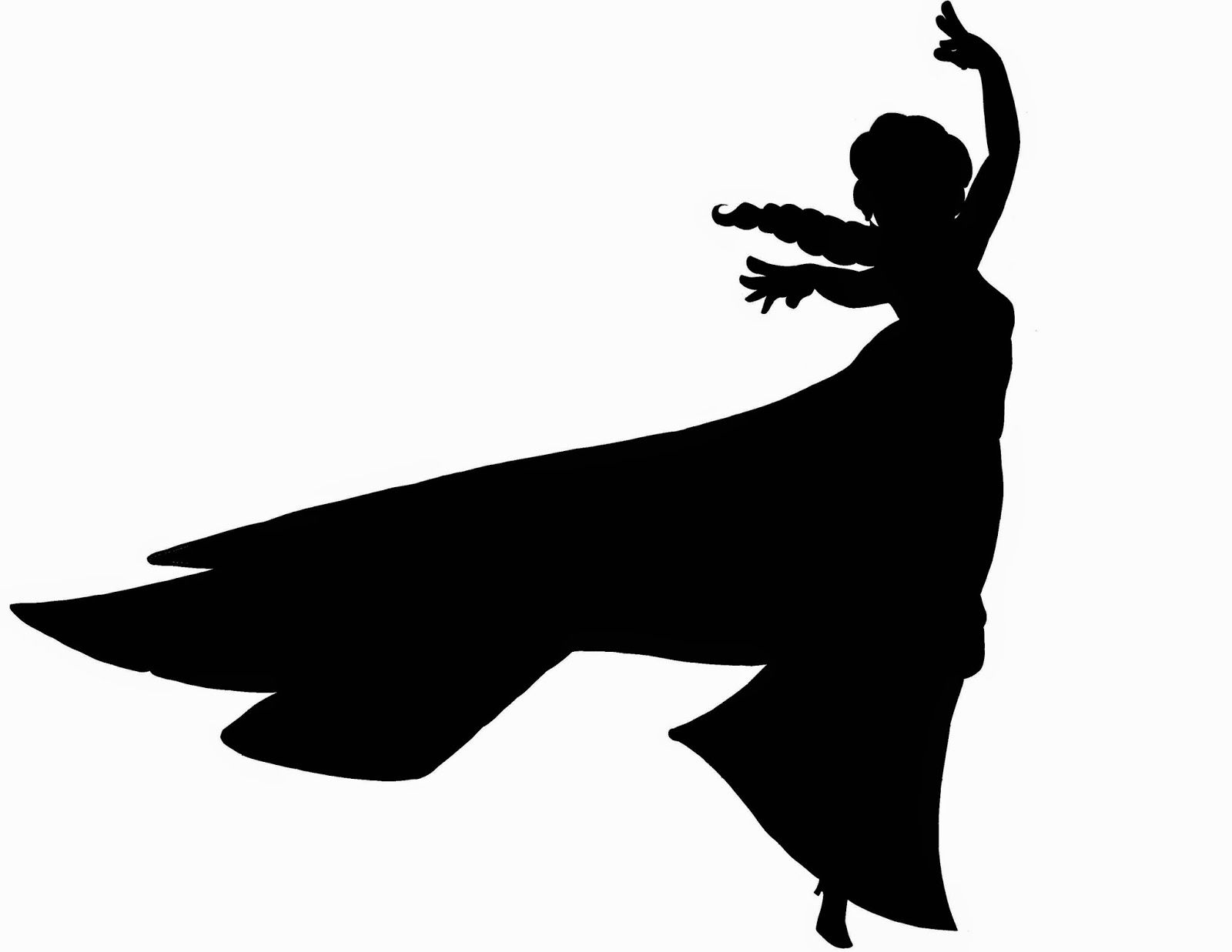 1600x1237 Elsa Dancing Silhouette