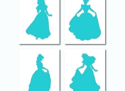 440x320 Wall Arts Disney Princess Silhouette Wall Art Princess
