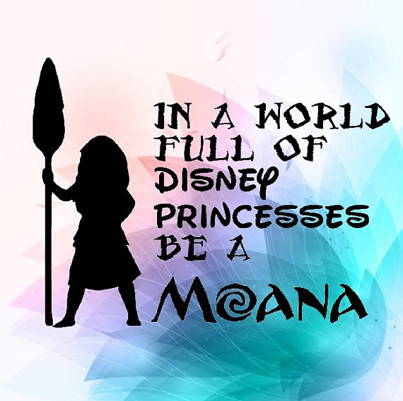 570x568 In A World Full Of Disney Princesses Be A Moana Silhouette