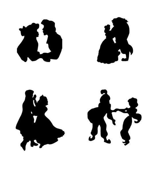 554x597 Couple Silhouette Clipart