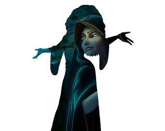 340x270 Tangled Rapunzel And Flynn Silhouette