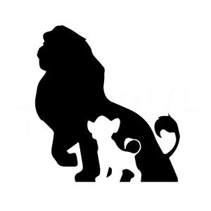300x300 5.5 Lion King Silhouette Vinyl Decal Sticker Car Window Laptop