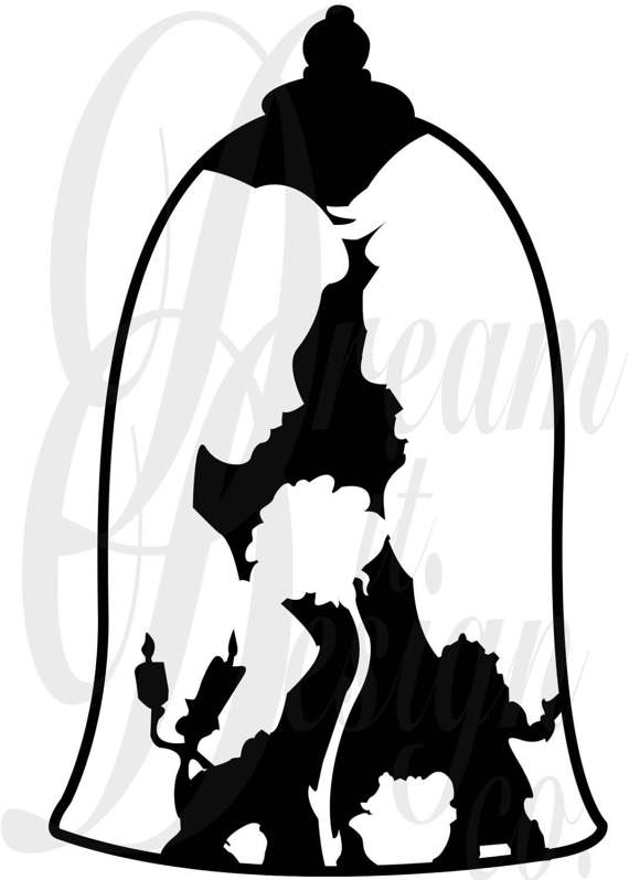 570x798 Disney Beauty And The Beast Design For Silhouette Studio, Cut
