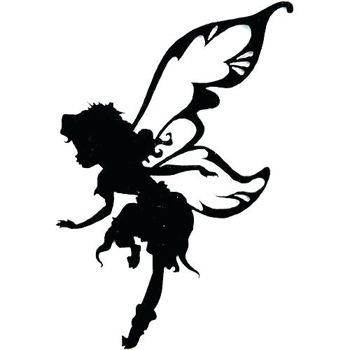 500x500 Printable Fairies 9 Best Images Of Printable Fairy Silhouette Free