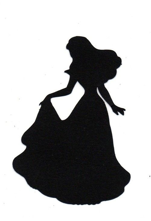 500x731 Silhouette sleeping bueaty Bride Silhouette Die Cut For Wedding