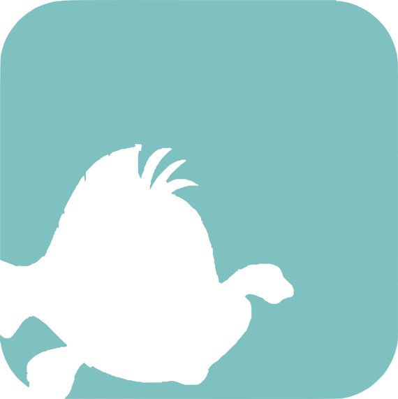 570x571 Ariel Silhouette Squares Set Of 3 Vinyl Wall Art By Savvystickers