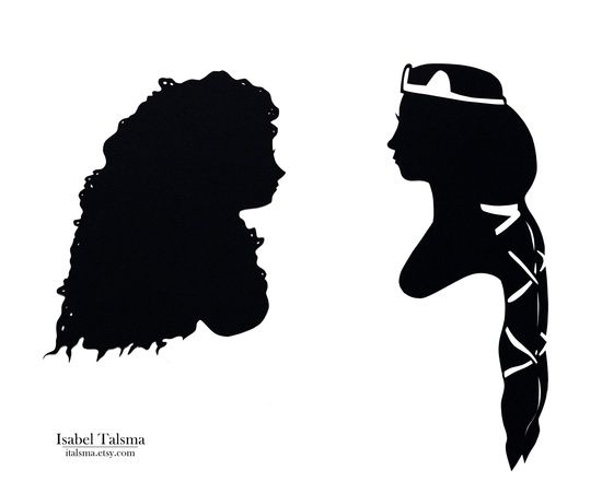 550x452 Disney Silhouette Disney Brave (Merida And Elinor) Disney
